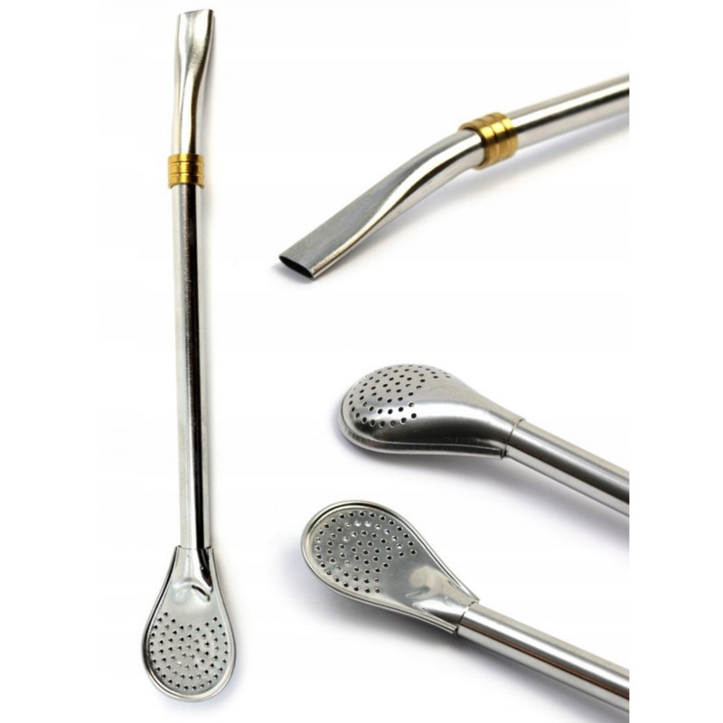 Bombilla Liza Z PIERŚCIENIEM Titanium dł 19 cm Bombilla Liza Z PIERŚCIENIEM Titanium dł 19 cm