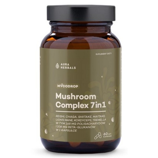 Aura Herbals Mushroom Complex 7 w 1 60 szt Aura Herbals Mushroom Complex 7 w 1 60 szt