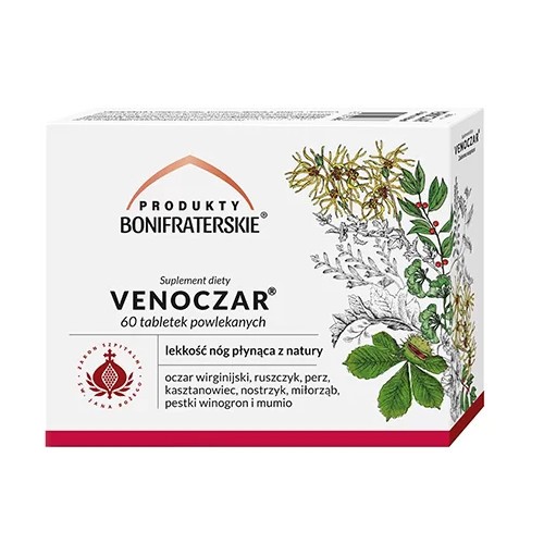 Venoczar 60 tabletek powlekanych ulga dla nóg Venoczar 60 tabletek powlekanych ulga dla nóg