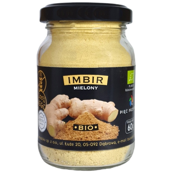 Pięć przemian Imbir mielony 60 g bio Pięć przemian Imbir mielony 60 g bio