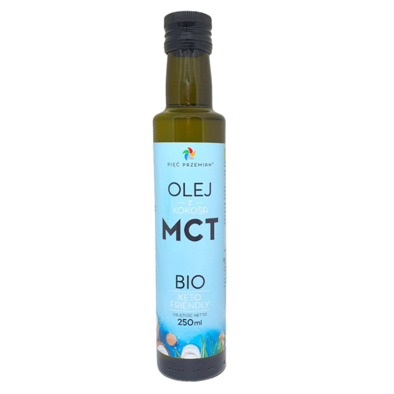 Pięć przemian Olej z kokosa MCT BIO 250 ml Pięć przemian Olej z kokosa MCT BIO 250 ml