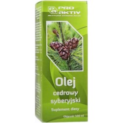Pro Aktiv Olej Cedrowy syberyjski 100 ml Pro Aktiv Olej Cedrowy syberyjski 100 ml