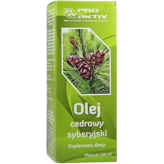 Pro Aktiv Olej Cedrowy syberyjski 100 ml Pro Aktiv Olej Cedrowy syberyjski 100 ml