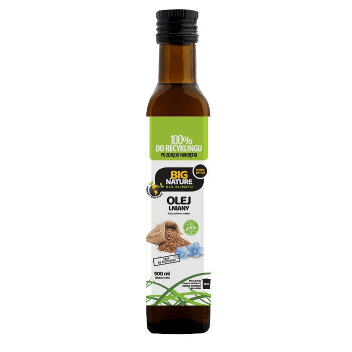 Big Nature Olej Lniany 500 ml