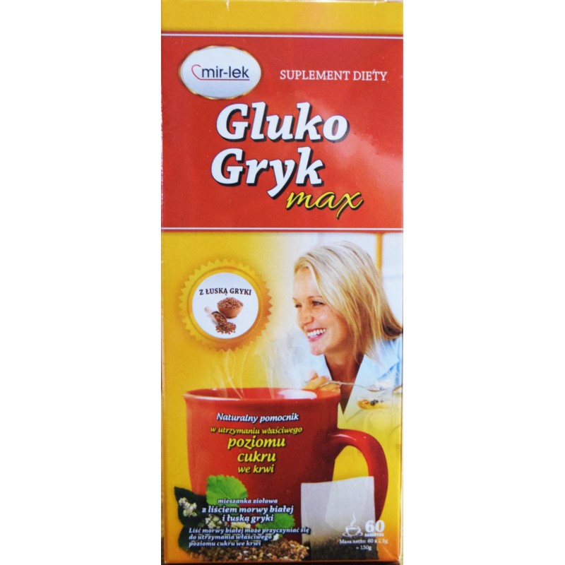 Mirlek Gluko Gryk Max 60 Sasz. cukier Mirlek Gluko Gryk Max 60 Sasz. cukier