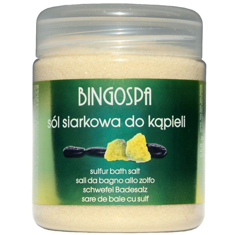 Bingospa Sól Siarkowa do kąpieli 600 G Bingospa Sól Siarkowa do kąpieli 600 G