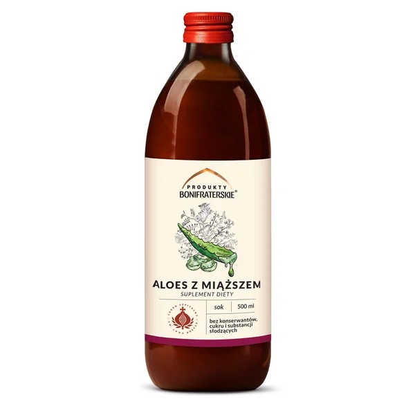 Produkty Bonifraterskie Sok z Aloesu z miąższem