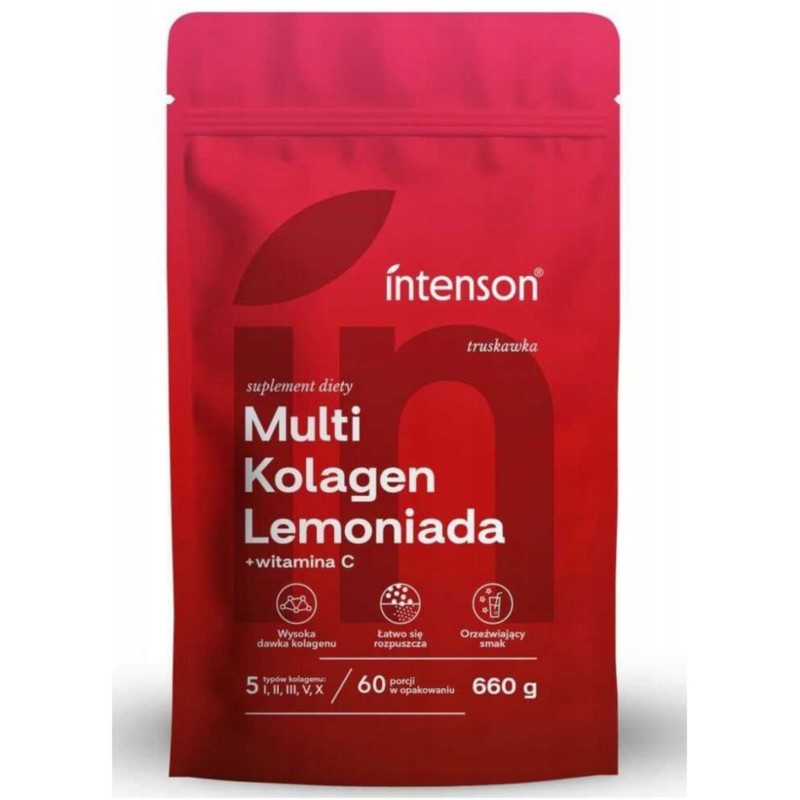 Intenson Multi Kolagen 420 g truskawka