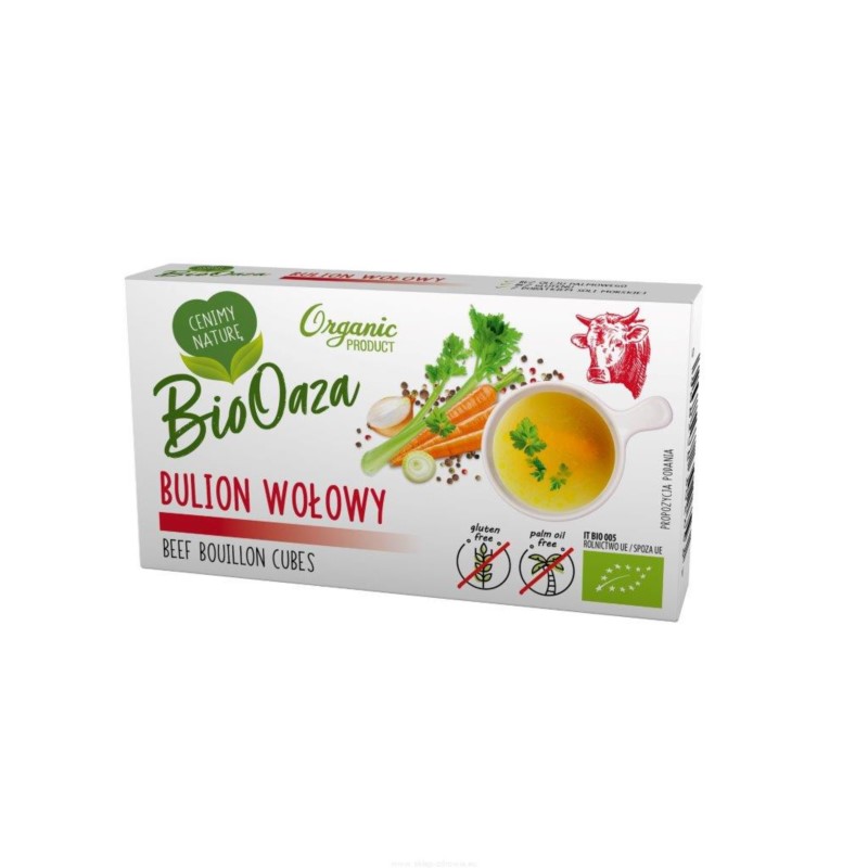 BioOaza Kostka Rosołowa Wołowa Eko 6X11G