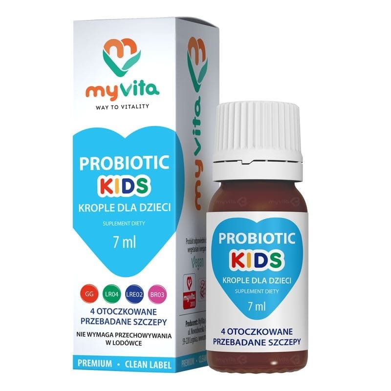 Myvita Probiotic Kids krople 7 ml Myvita Probiotic Kids krople 7 ml