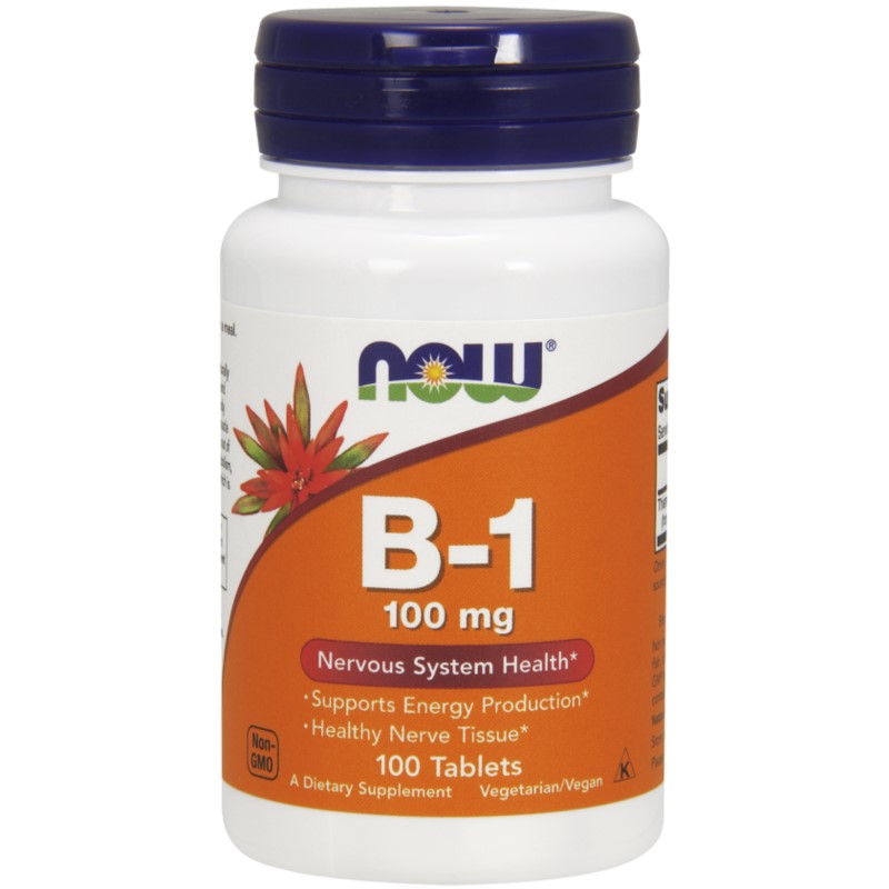 Now Foods Witamina B1 100 Mg 100 T