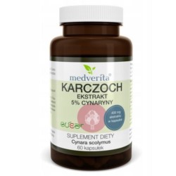 Medverita Karczoch ekstrakt 5% z cynaryny 120 kap Medverita Karczoch ekstrakt 5% z cynaryny 120 kap