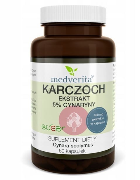 Medverita Karczoch ekstrakt 5% z cynaryny 120 kap Medverita Karczoch ekstrakt 5% z cynaryny 120 kap
