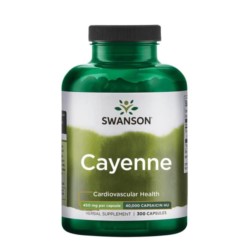 Swanson Cayenne (Pieprz Kajeński) 450 Mg 300 K Swanson Cayenne (Pieprz Kajeński) 450 Mg 300 K