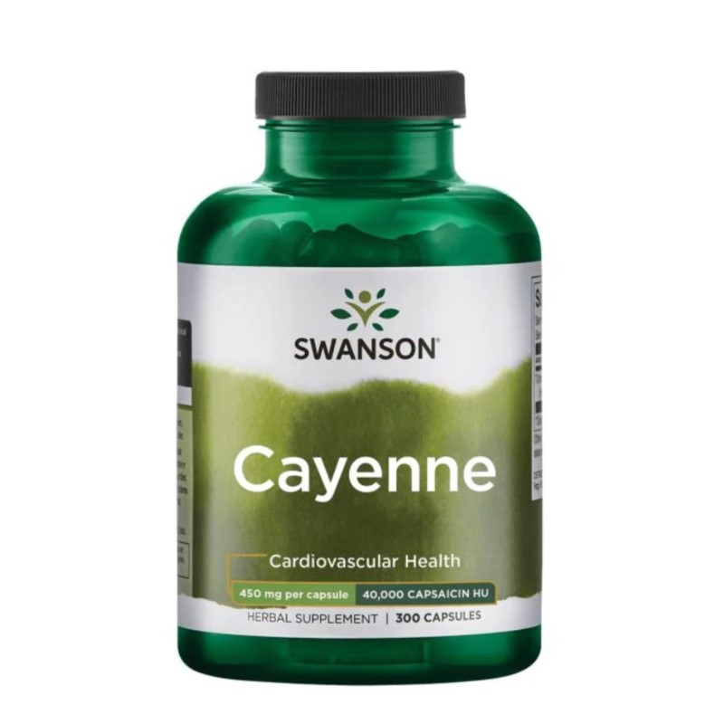 Swanson Cayenne (Pieprz Kajeński) 450 Mg 300 K Swanson Cayenne (Pieprz Kajeński) 450 Mg 300 K