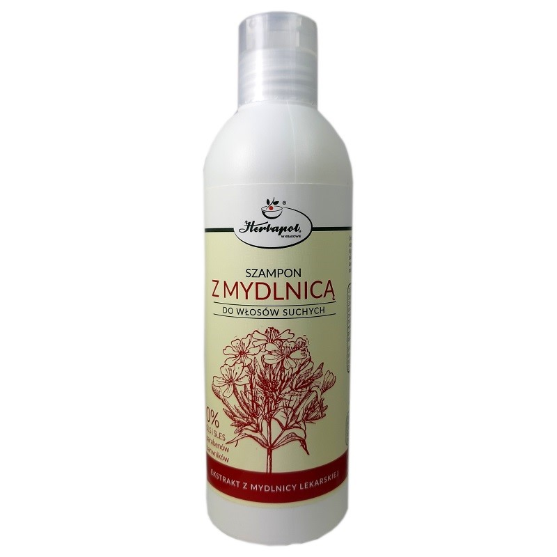 Herbapol Szampon z Mydlinicą 250 ml włosy suche