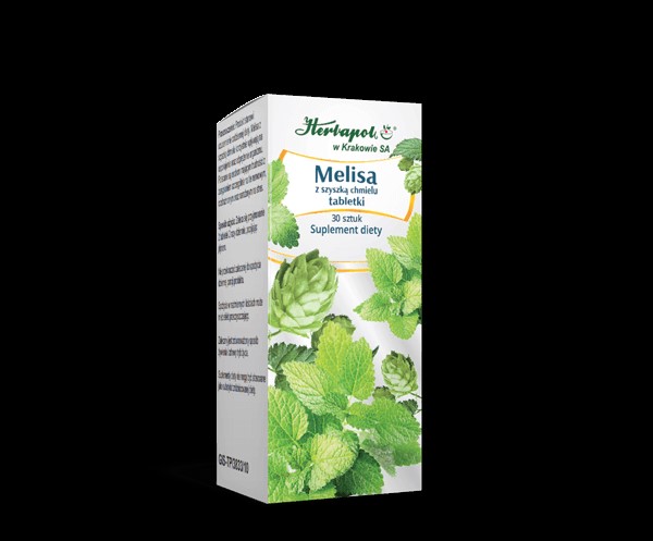 Herbapol Melisa z szyszką chmielu 30 tab