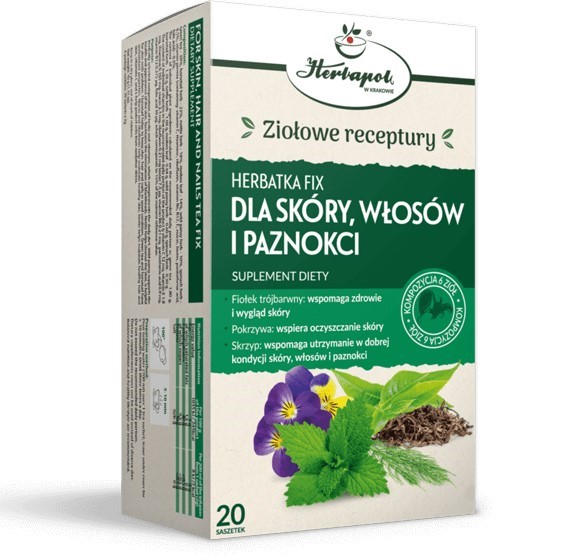 Herbapol Herbatka Fix Dla Skóry, Włosów i Paznokci Herbapol Herbatka Fix Dla Skóry, Włosów i Paznokci