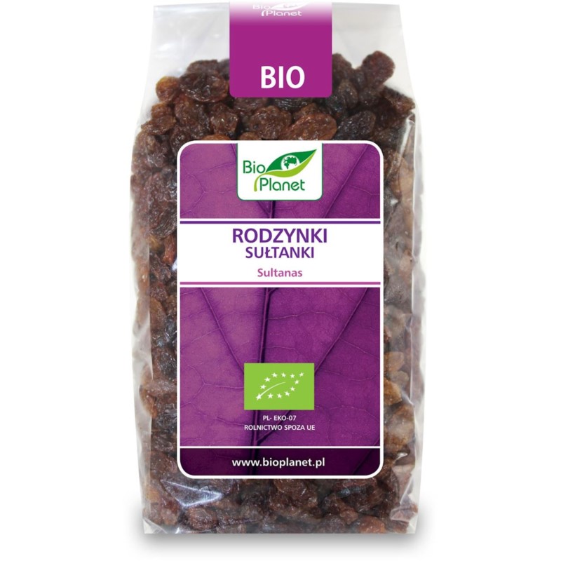 BIO PLANET Rodzynki sułtanki BIO 400g BIO PLANET Rodzynki sułtanki BIO 400g