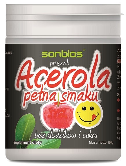 Sanbios Acerola pełna smaku 200 g Sanbios Acerola pełna smaku 200 g