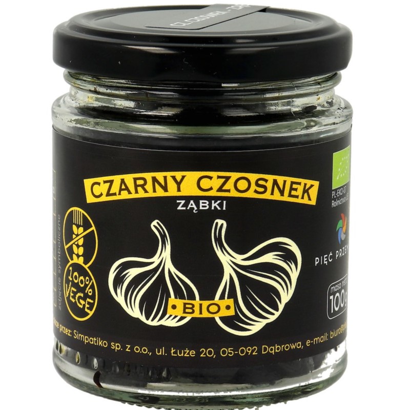 Pięć Przemian Czarny czosnek BIO 100g Pięć Przemian Czarny czosnek BIO 100g