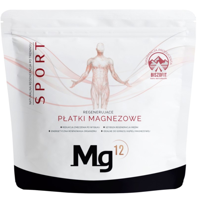 Mg12 Płatki Magnezowe Do Kąpieli Sport 1KgBiszofit Mg12 Płatki Magnezowe Do Kąpieli Sport 1KgBiszofit