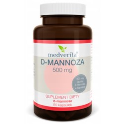 Medverita D-Mannoza 500 mg 50 K pęcherz moczowy