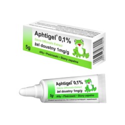 Aphtigel 0,1% żel doustny 5 g Afty Pleśniawki
