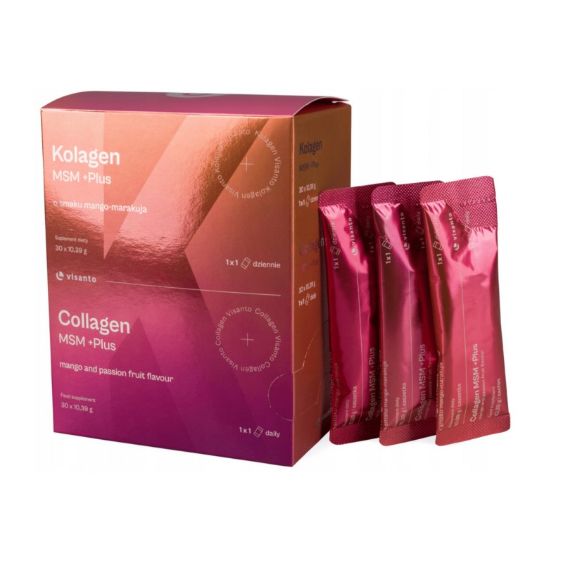 Visanto Kolagen MSM PLUS 30 sasz mango-marakuja Visanto Kolagen MSM PLUS 30 sasz mango-marakuja