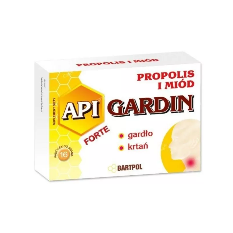 BARTPOL API GARDEN PROPOLIS MIÓD 16 Tabletek BARTPOL API GARDEN PROPOLIS MIÓD 16 Tabletek