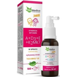 Ekamedica Witaminy A D3 E K2 Mk7 spray 30 junior