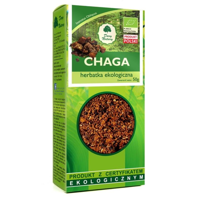 Dary Natury Chaga 50 G guz brzozy Dary Natury Chaga 50 G guz brzozy
