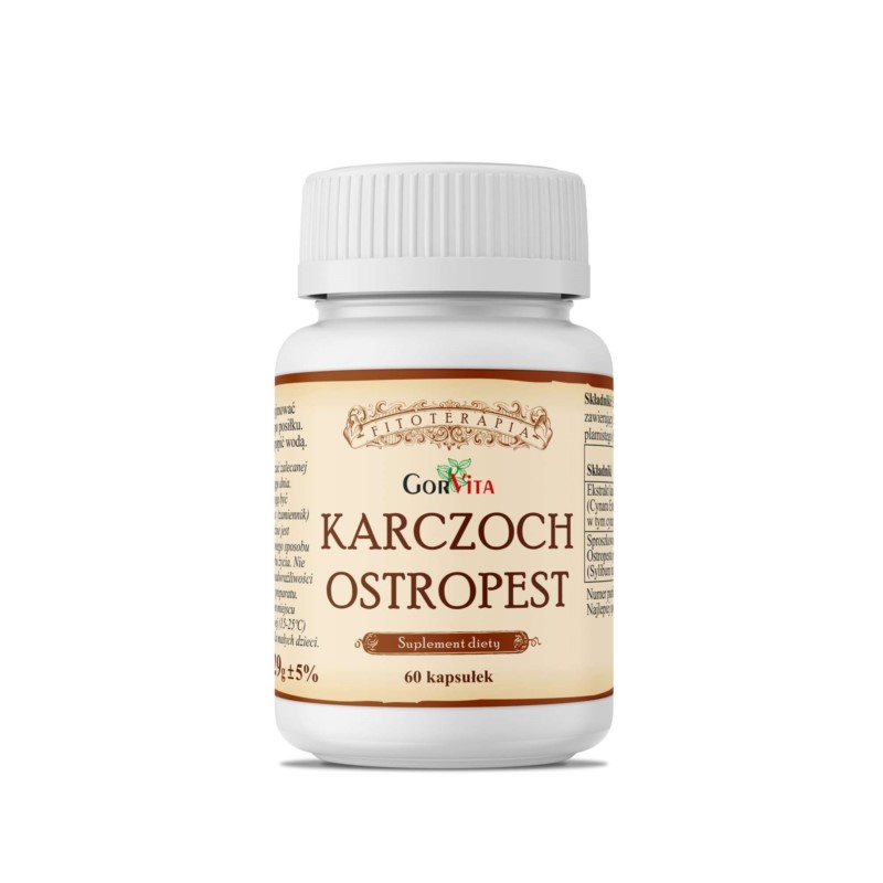 Gorvita Karczoch Ostropest 60 kapsułek Gorvita Karczoch Ostropest 60 kapsułek