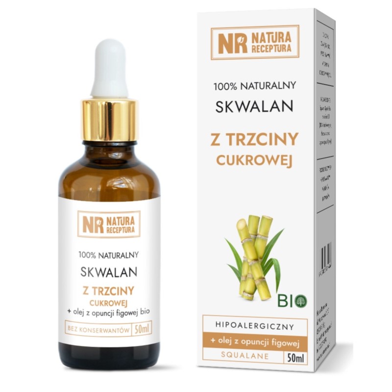 Natura Receptura Skwalan z trzciny cukrowej 50 ml Natura Receptura Skwalan z trzciny cukrowej 50 ml