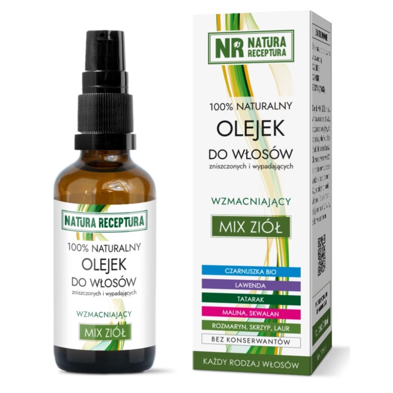 Natura Receptura Olejek do włosów MIX ZIÓŁ 50 ml Natura Receptura Olejek do włosów MIX ZIÓŁ 50 ml