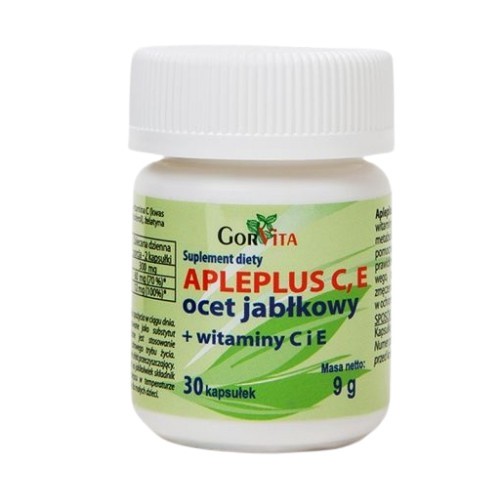 Gorvita Apleplus C E Ocet Jabłkowy 30 kapsułek Gorvita Apleplus C E Ocet Jabłkowy 30 kapsułek
