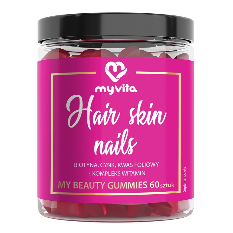 Myvita Żelki Naturalne Włosy skóra paznokcie 60