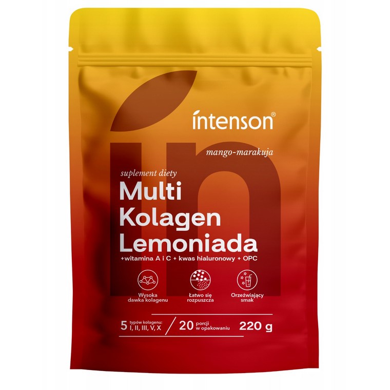 Intenson Multi Kolagen 220 g mango-marakuja Intenson Multi Kolagen 220 g mango-marakuja