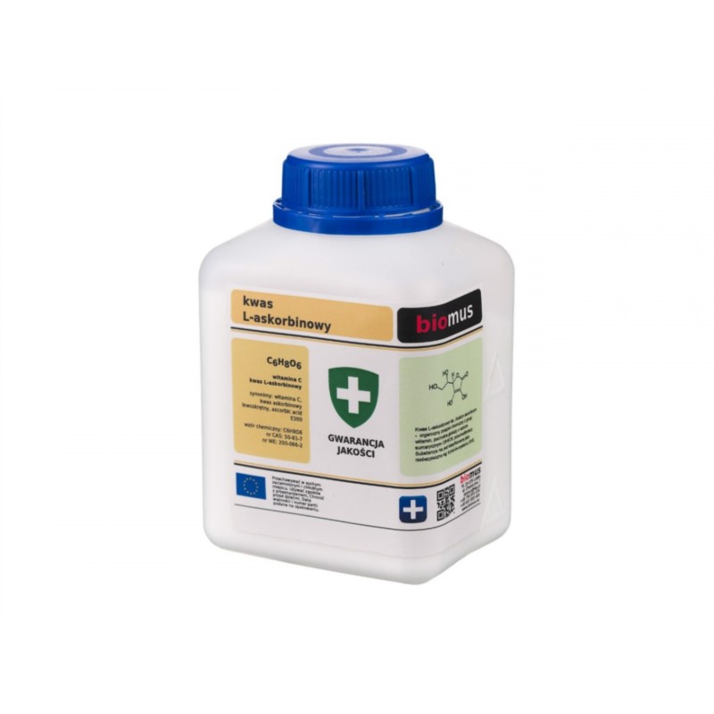 Biomus Kwas L-Askorbinowy 500 G Biomus Kwas L-Askorbinowy 500 G