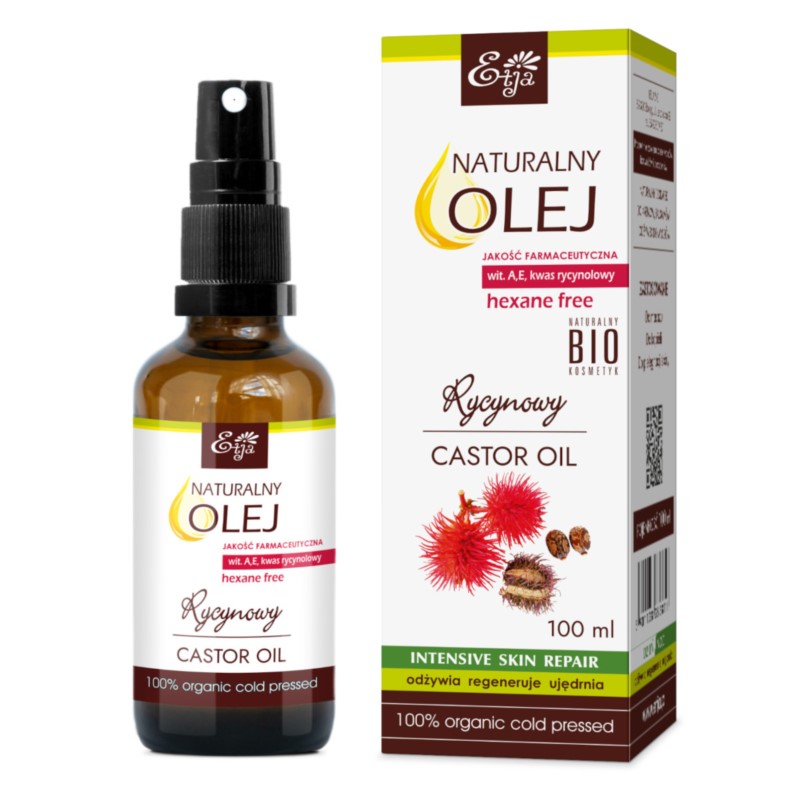 Etja Olej Rycynowy Bio 100 Ml Wzmacnia Włosy