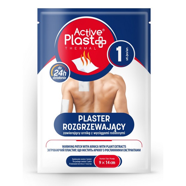 ActivePlast Plaster ROZGRZEWAJĄCY z Arniką 14x9 c ActivePlast Plaster ROZGRZEWAJĄCY z Arniką 14x9 c