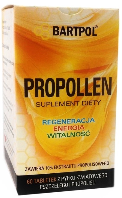 Bartpol Propollen 60 Tab. Wspiera Układ Krwionośny Bartpol Propollen 60 Tab. Wspiera Układ Krwionośny