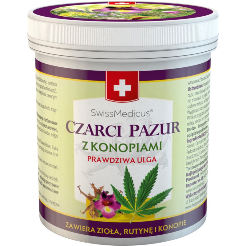 Herbamedicus Czarci Pazur Z konopiami 500 ml Herbamedicus Czarci Pazur Z konopiami 500 ml