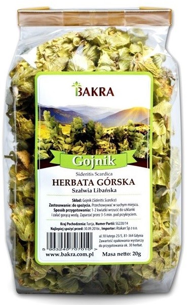 Bakra Herbata Górska Gojnik 20g Bakra Herbata Górska Gojnik 20g