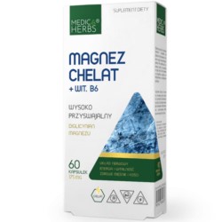 Medica Herbs Magnez Chelat + Wit. B 60 k Medica Herbs Magnez Chelat + Wit. B 60 k