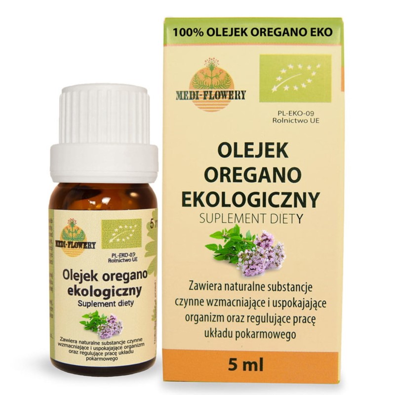 Medi-Flowery Olejek Oregano EKO 5 ml Medi-Flowery Olejek Oregano EKO 5 ml