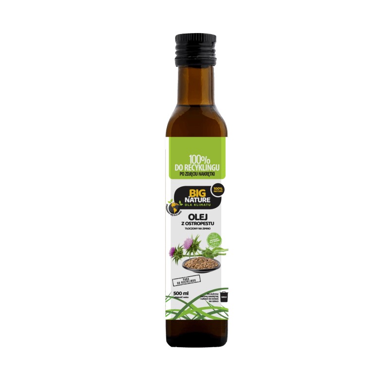 Big Nature Olej z ostropestu 500 ml 100% Big Nature Olej z ostropestu 500 ml 100%