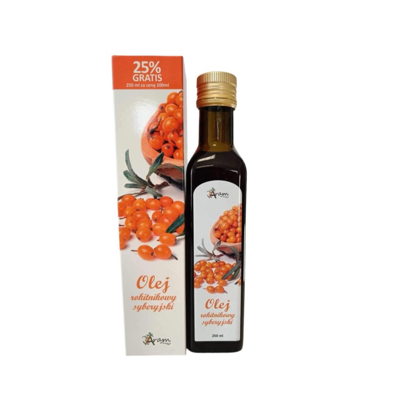 Aram Natura Olej Rokitnikowy Syberyjski 250 ml Aram Natura Olej Rokitnikowy Syberyjski 250 ml