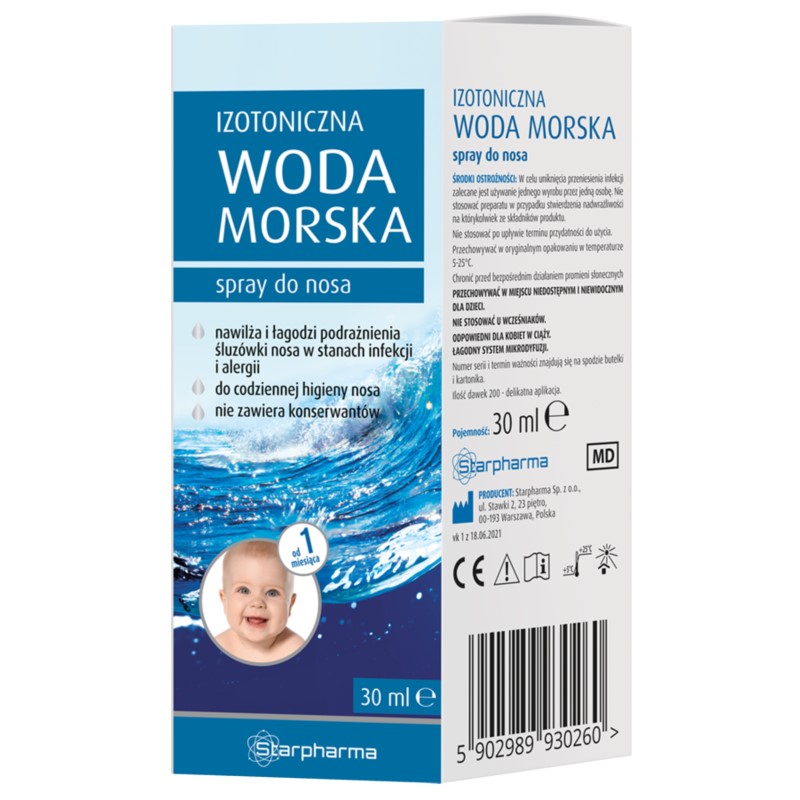 Starpharma Izotoniczna Woda morska 30 ml spray Starpharma Izotoniczna Woda morska 30 ml spray