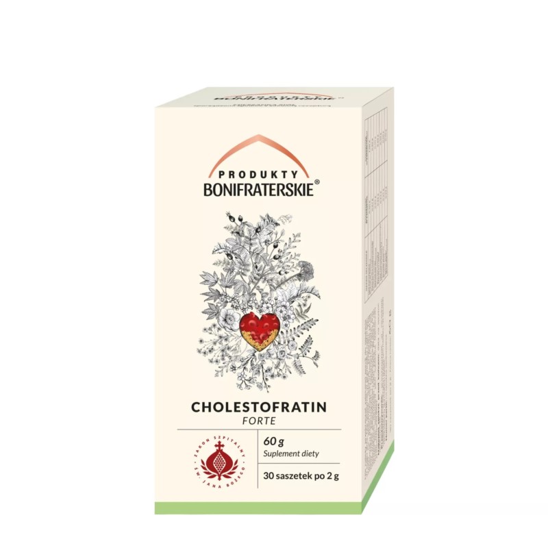 Produkty Bonifraterskie Cholestofratin Forte 30x2g Produkty Bonifraterskie Cholestofratin Forte 30x2g